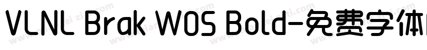 VLNL Brak W05 Bold字体转换